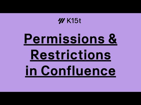 Permissions and Restrictions in Confluence 2025