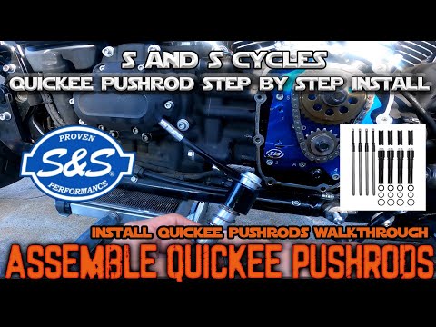 Harley Davidson S&S Cycle Quickee Pushrod Covers Assemble and Install Step by Step Walkthrough