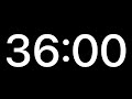 36 Minutes Countdown Timer 2160 Seconds Countdown Timer