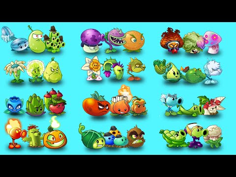 Random 12 Team Plants - Who Will Win Best? - PvZ 2 Team Plant