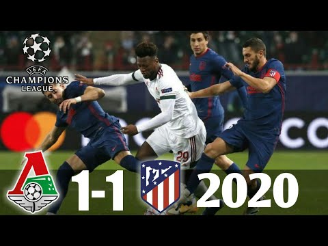 Lokomotiv Moscow 1-1 Atletico Madrid-Highlight & All goals-2020