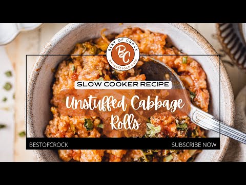 HOW TO MAKE UNSTUFFED CABBAGE ROLLS | Slow Cooker Recipe