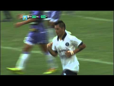 Silva al travesaño. Independiente RM 0 - V. Dálmine 0. Fecha 1. B Nacional 2016. FPT.