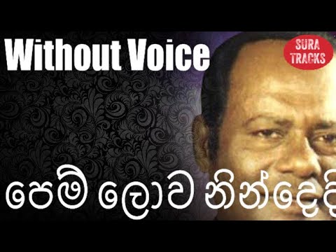 Pem Lowa Nindedi Karaoke Without Voice M.S Fernando Songs Karoke