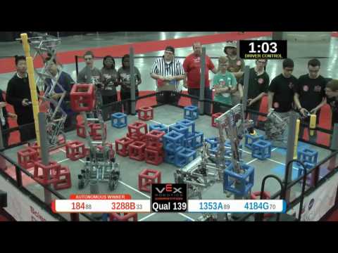 2015 VRC Sci Q139 - 184 3288B vs 1353A 4184G - 62 to 15 - VEX Worlds 2015 - Science Division