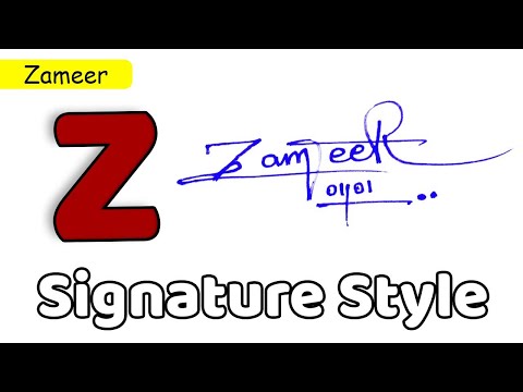 ✅ Zameer Name Signature Style | Z Signature Style | Signature Style of My Name Zameer