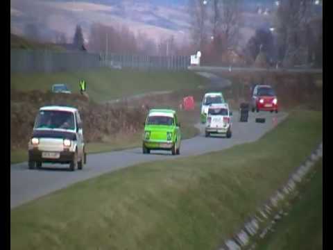 Grodzki Super OeS w Biecz 29 11 2009 Rafał Ginalski Anita Styś fiat 126p