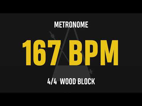 167 BPM 4/4 - Best Metronome (Sound : Wood block)