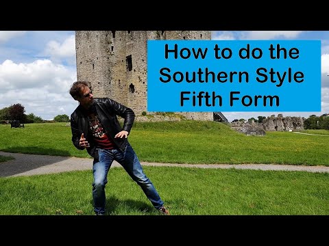 Lesson 58: How to do the fifth solo form Southern Style Kalaripayattu, from Trim in Ireland