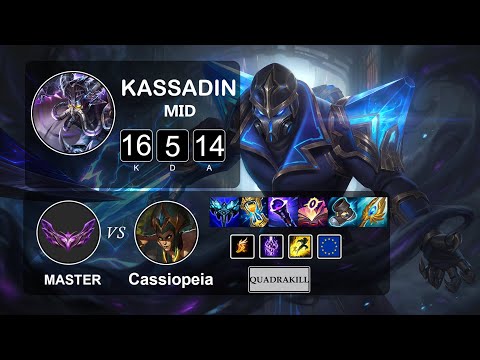 Mid Kassadin vs Cassiopeia - LOL EUW Master Season 12 Patch 12.4