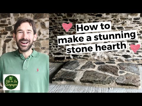 How to make a stunning stone hearth for your fireplace