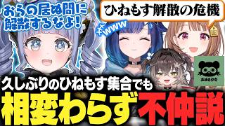久しぶりのひねもす集合でも相変わらずの不仲説が流れる【夜乃くろむ / 紡木こかげ / 千燈ゆうひ / 龍巻ちせ / たぬき忍者 / ぶいすぽ切り抜き】