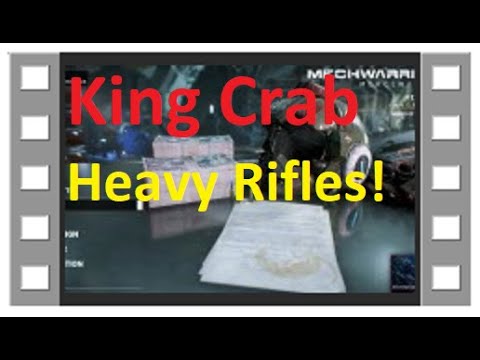 Mechwarrior 5 - King Crab with 4 heavy rifles