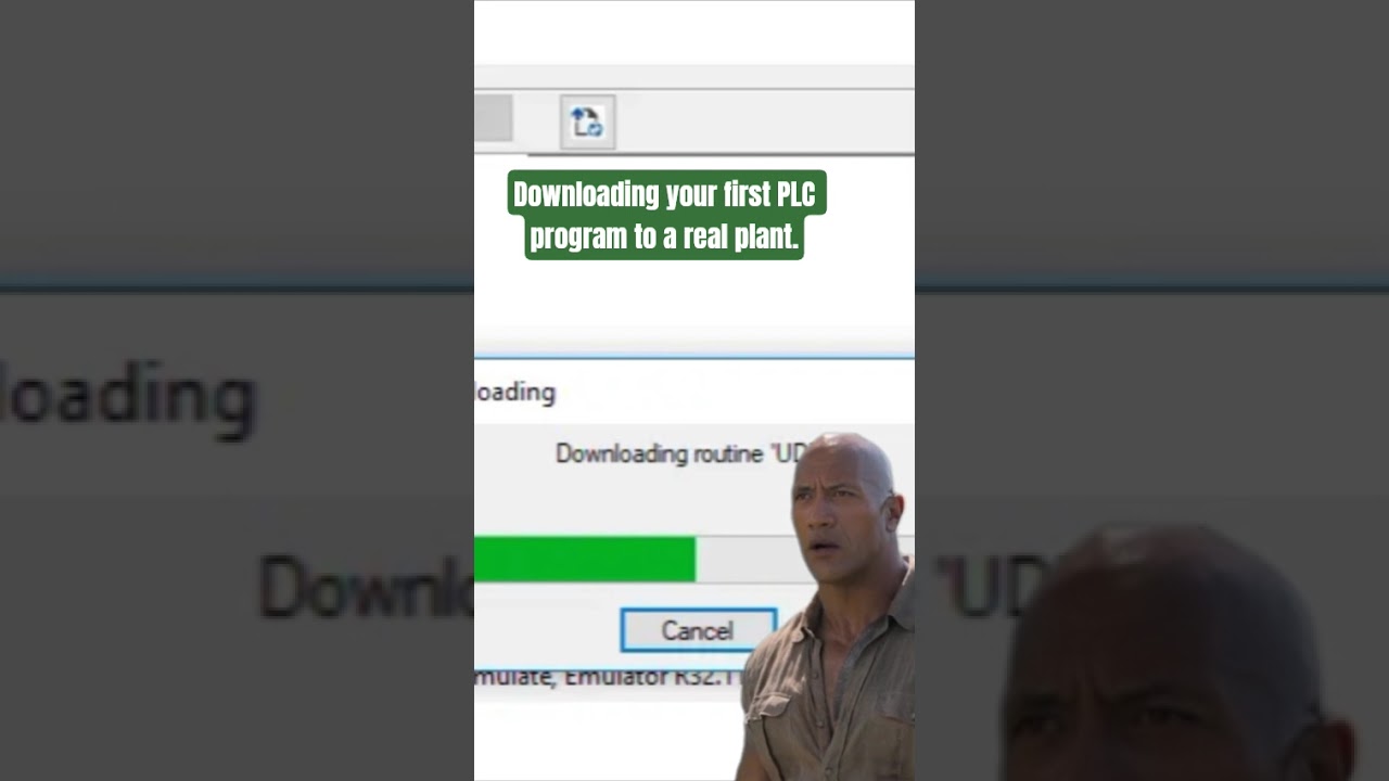 Downloading your first PLC program to a real plant.#plc #download  #industrialautomation