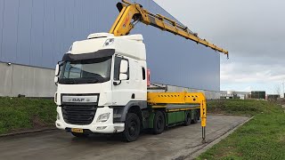 عربة مقطورة مسطحة DAF CF 400 8X2 + HIAB 700/8 HI PRO NL TRUCK | صورة 4 - Autoline