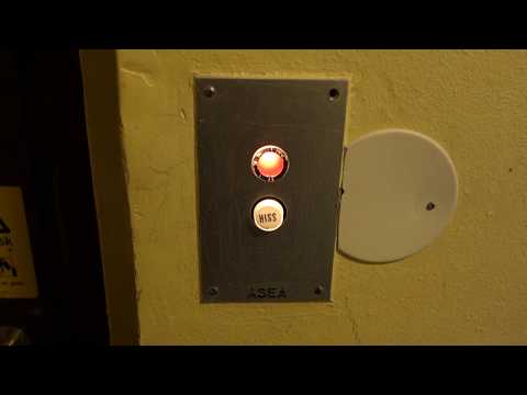 VINTAGE!!! 1950's ASEA Traction Elevator @ Byggmästargatan 1, Gävle, Sweden.