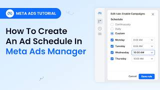 How to Create an Ad Schedule in Meta Ads Manager