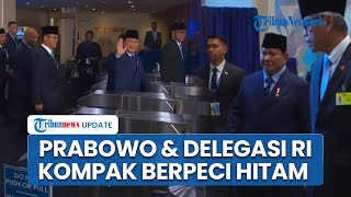 Penampilan Prabowo dan Delegasi Indonesia Hadiri Sidang Majelis Umum PBB, Kompak Kenakan Peci Hitam