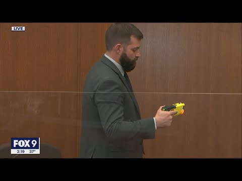 Kim Potter trial: BCA agent demonstrates how to use Potter's Taser gun | FOX 9 KMSP