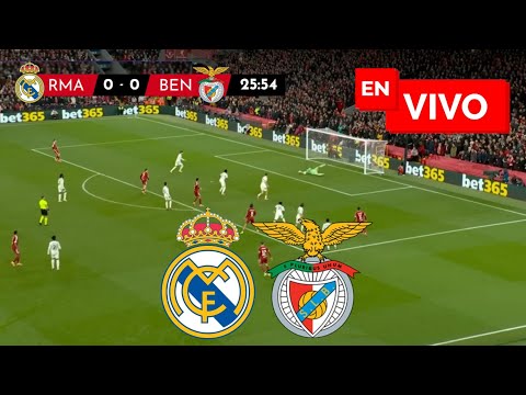 🔴 Real Madrid vs Benfica EN VIVO – Champions League - Juega Mbappe