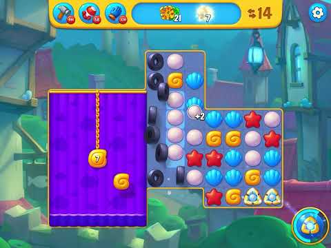 Fishdom level 7633 no boosters フィッシュダム ノーマル [Friend's]