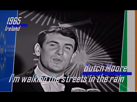 eurovision 1965 Ireland 🇮🇪 Butch Moore - I'm walking the streets in the rain ᴴᴰ