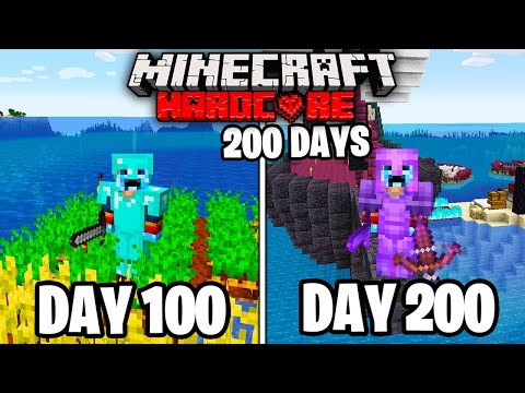 I Survived 200 Days Of HARDCORE Minecraft!