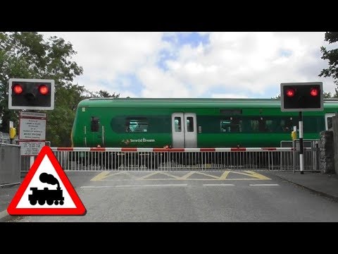 Railway Crossing - Porterstown, Dublin - 2 x 29000 Class Commuter Trains