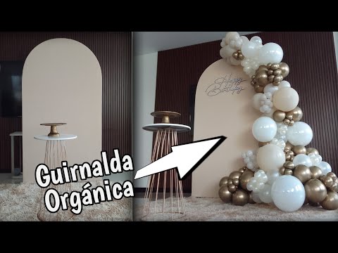 ✨ Como HACER un ARCO ORGÁNICO elegante | Cumpleaños de Adulto | Decoración con Globos 🎈| Balloons