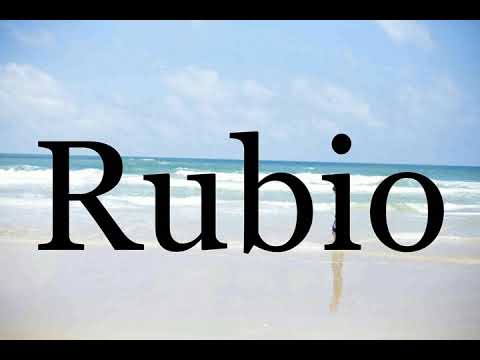 How To Pronounce Rubio🌈🌈🌈🌈🌈🌈Pronunciation Of Rubio