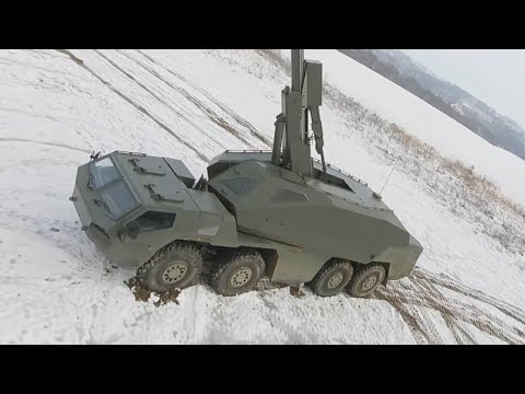 Cool Aerial Footage of the DITA 155mm Self-Propelled Howitzer