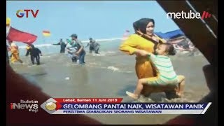 Download lagu Wisatawan Pantai Bagedur, Banten, Panik Lihat Gelombang Tinggi - BIP 12/06 mp3