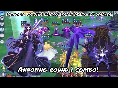 Saint Seiya: Awakening (KOTZ) - Garuda Aiacos LC + Pandora UC PvP Combo! Annoying Round 1 Combo DMG!