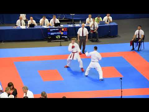 AYKHAN MAMAYEV vs MANTERE NIKO, Karate European Championship 2018,  84kg