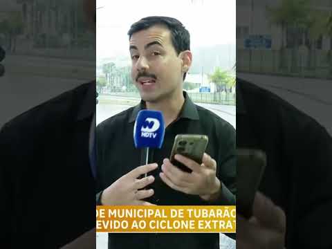 Ciclone no Sul: Tubarão suspende aulas e reforça ações de segurança #scnoar