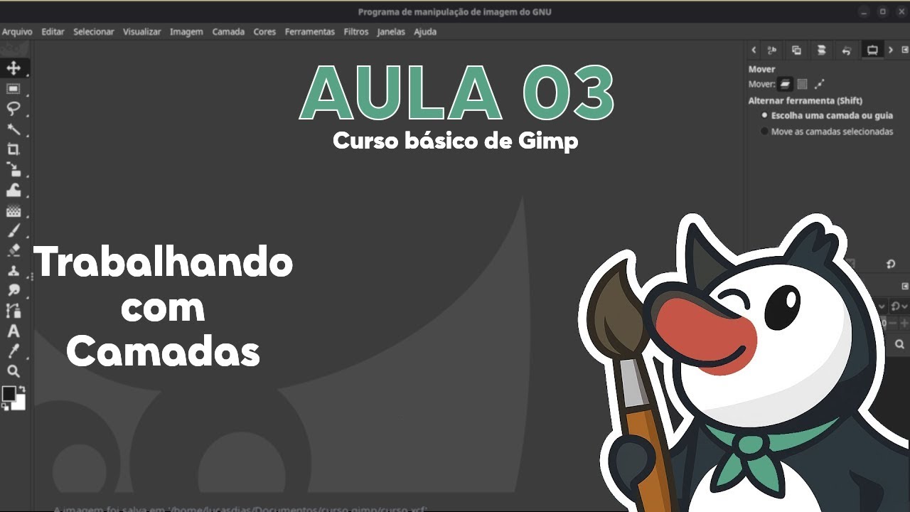 Curso básico de GIMP Aula 03 Camadas