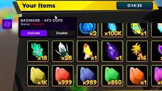 [INFINITY TOWER] Anime Fighters Simulator DUPE TRADE ROLLBACK ITEM 🔥 Roblox AFS Script Pastebin