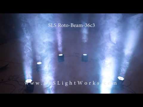 SLS Light Works SLS Roto Beam 36c3 - 8 Synchronized Moving Head LEDs