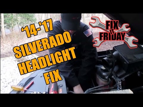 How to Change the Headlight Bulb on a 2013-2017 Silverado