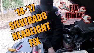 2013-2017 Silverado Headlight Bulb Change
