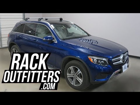 Mercedes Benz GLC Class SUV with Thule AeroBlade Edge Roof Rack