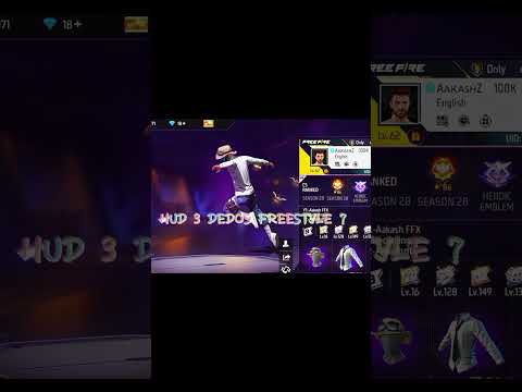 The Freestyle 3 fingers custom HUD ,.,🗿☠️ #freefire #foryou #zeroxff #ytshorts #gtk111 #aakashzffx