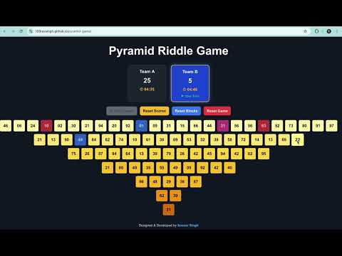 Pyramid Riddle Game