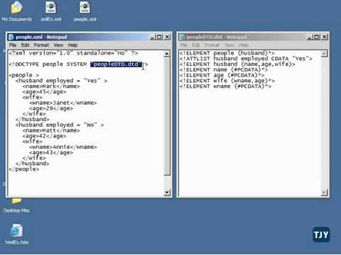 XML Tutorial   30 Internal & External DTD Schema