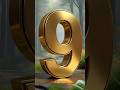 Luxury In The Wild 9 To 0 Countdown With Golden Numbers Countdown Timer Shorts
