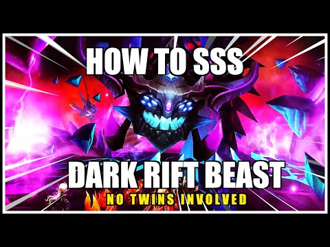 Summoners War | How to SSS Dark Beast with F2P Auto Team and Without Twins - Rift Dungeon Guide