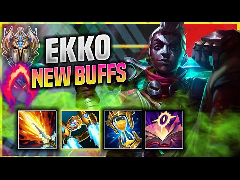 THIS CHALLENGER DESTROYING AS EKKO WITH NEW BUFFS! - Challenger Plays Ekko JUNGLE vs Lee Sin! |