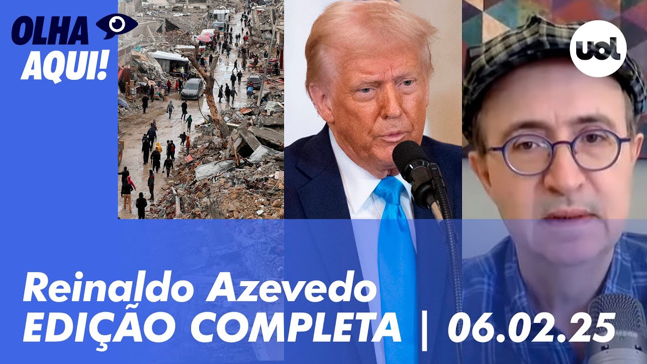 Reinaldo Azevedo: Lula critica plano de Trump para Gaza; China reage a tarifas e + análises ao vivo