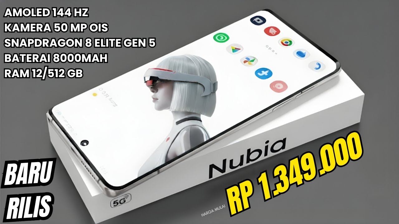 BARU SAJA DIRILIS‼️8000mAh, RAM 12/512 GB | HP NUBIA TERBARU AKHIR TAHUN 2025