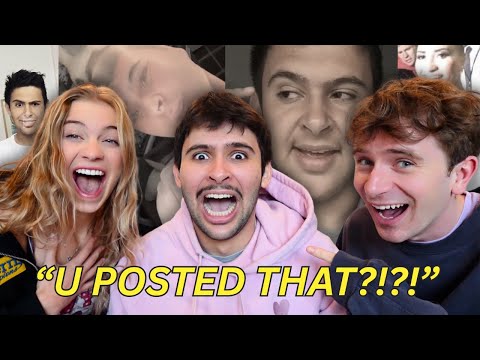 REACTING TO MY OLD CRINGY TIKTOKS ft. Scott and Sydney